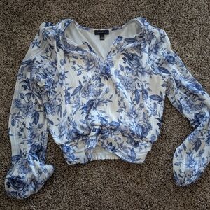 Tamara H. Balloon Sleeve Floral Shirt